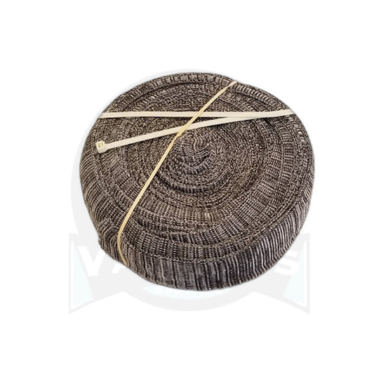 35' Grey Knit Central Vacuum Hose Sock - Rolled in Poly Bag