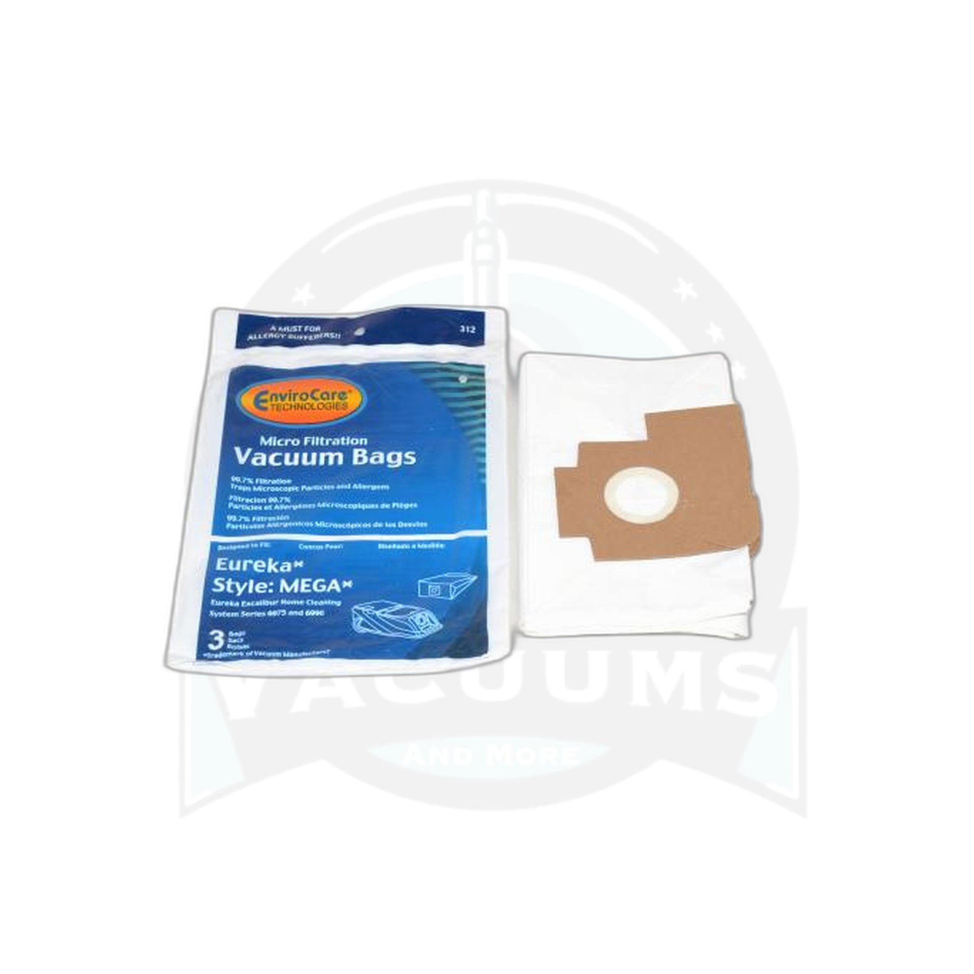 Eureka Mega Canister Paper Bags - 6975, 6990, 3 Pack - Eureka