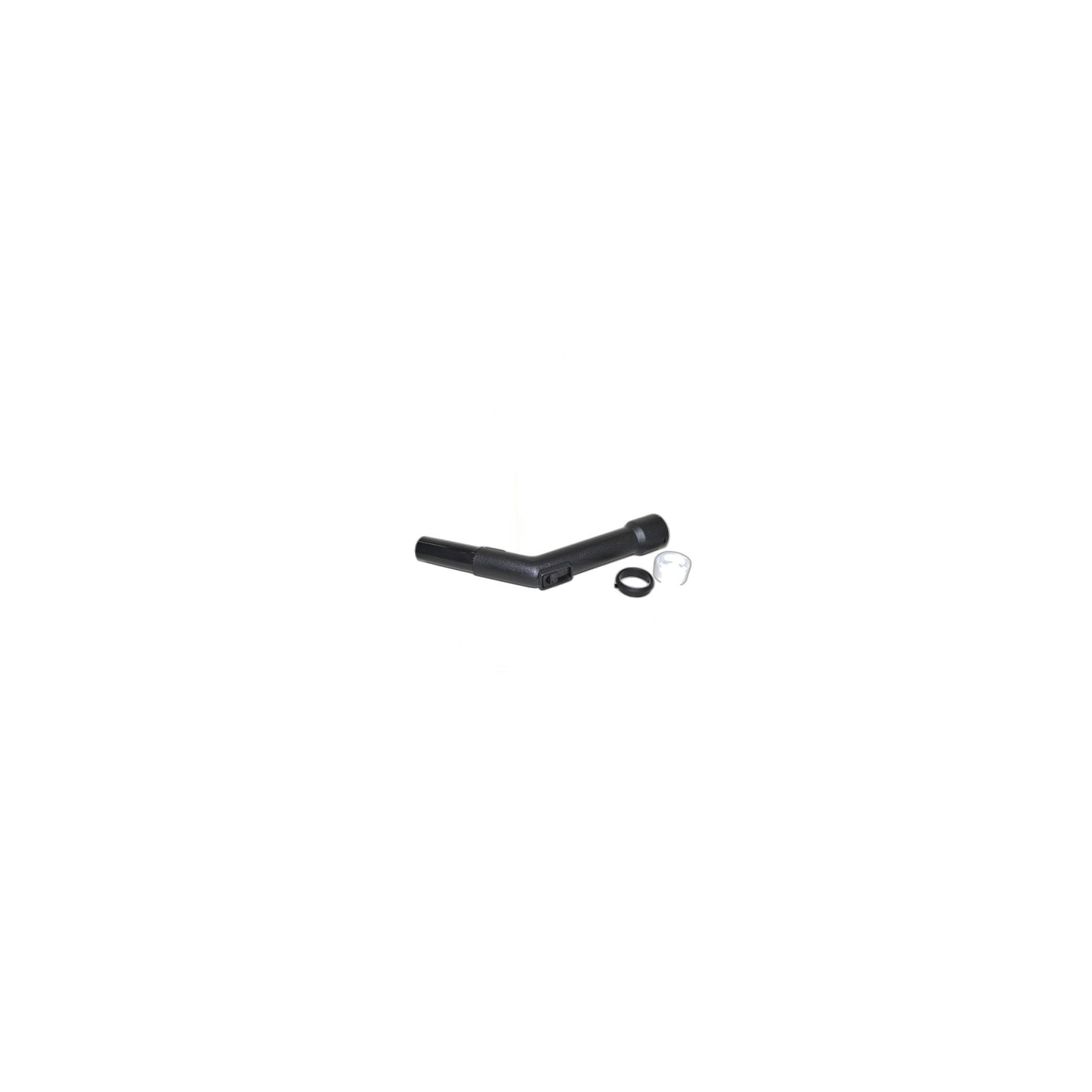 Curved Hose End with Swivel - 35mm, Black, Miele/Bosch Canister Replacement