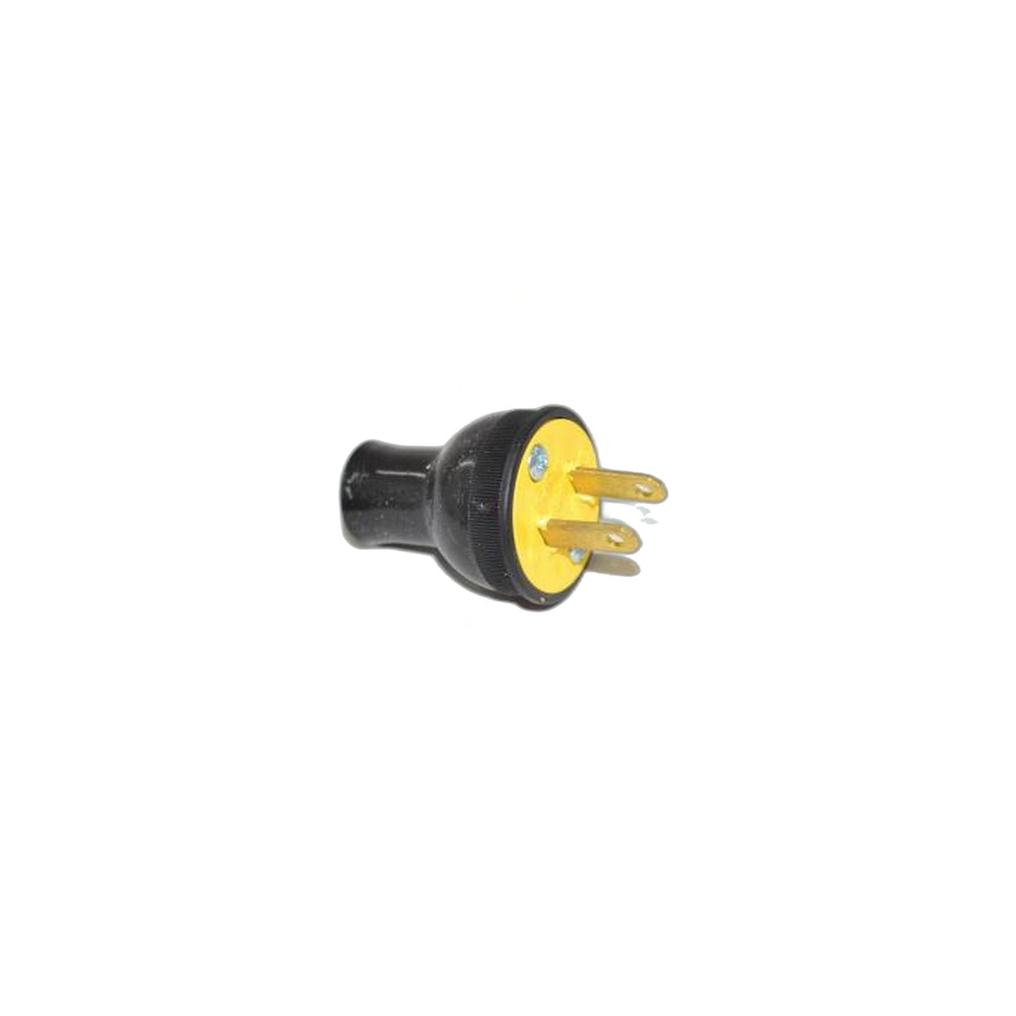 Universal Vacuum Male Plug Round Spring Action Black
