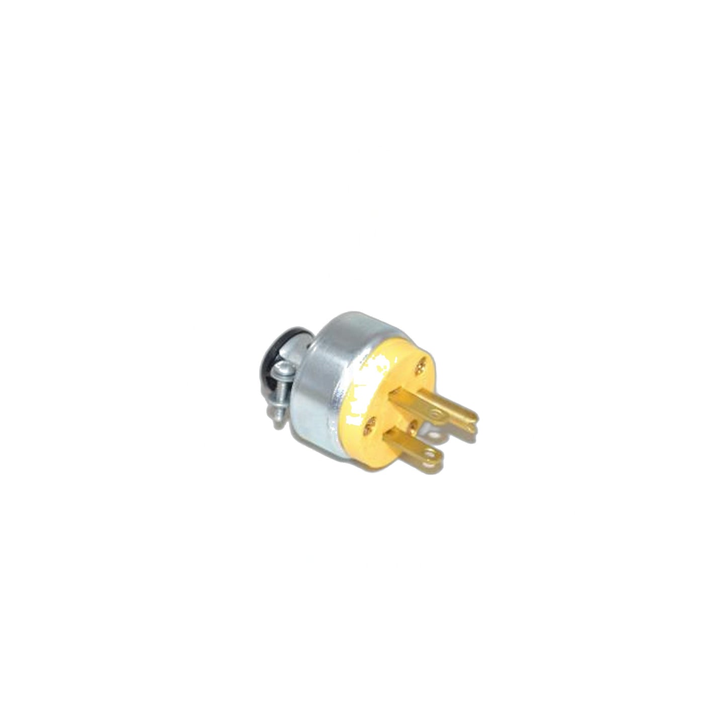 Commercial 3-Prong Male Plug - Yellow Metal Cooper Brand