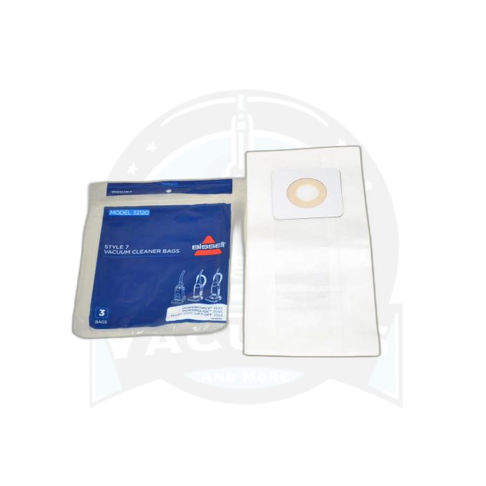 Upright Paper Bags - Bissell Style 7, 3 Pack 2-Ply - Bissell