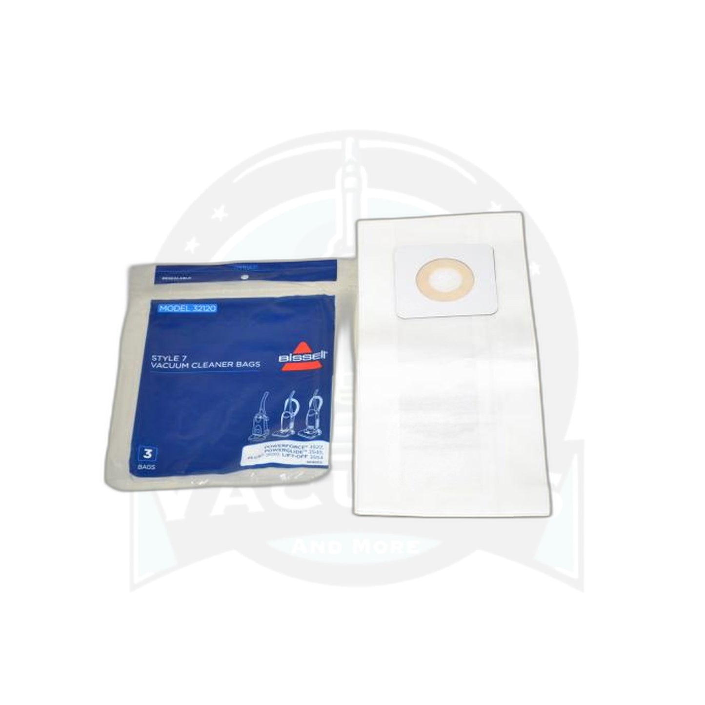 Bissell Upright Paper Bags - Style 7, 3 Pack 2-Ply - Bissell