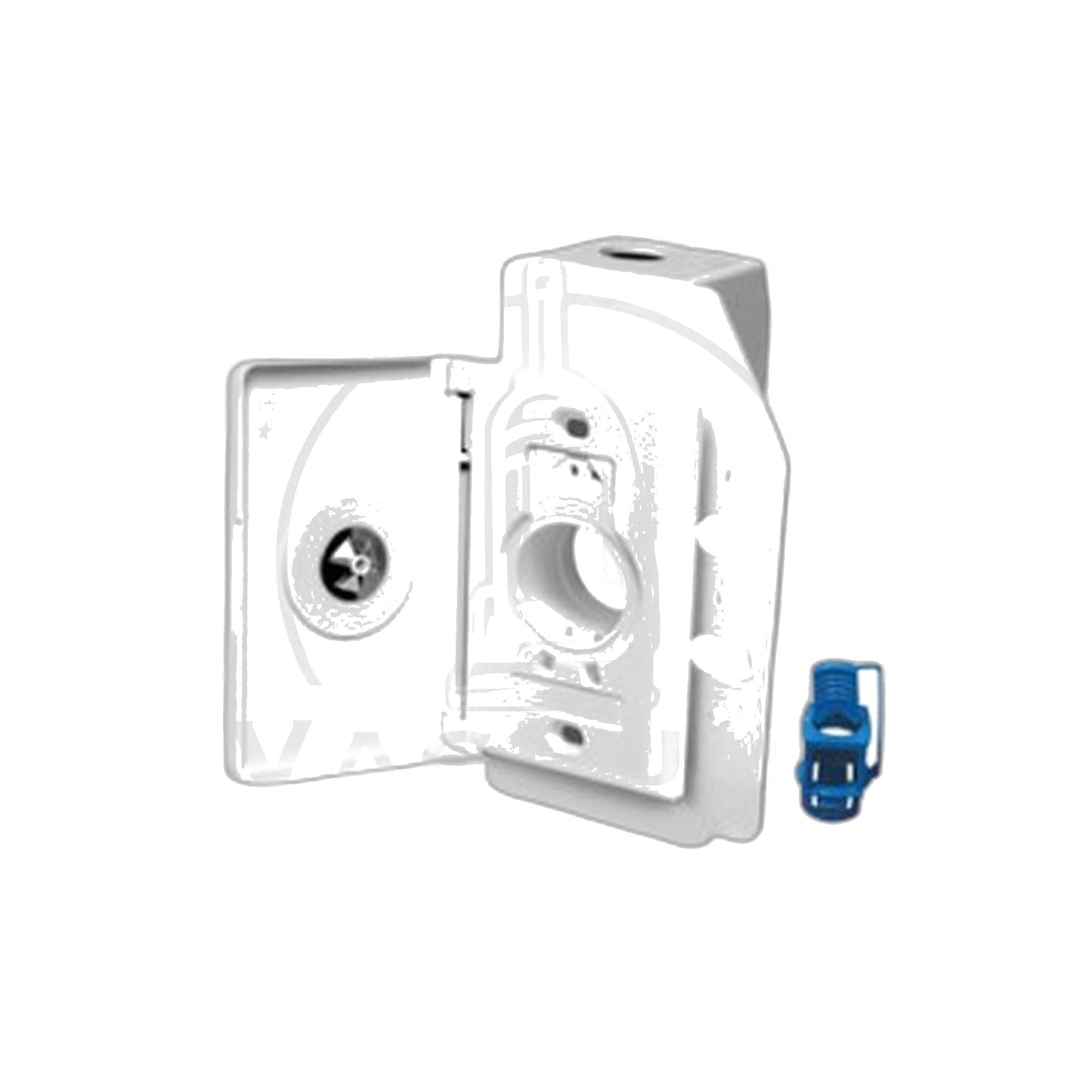 Hayden SuperValve Side-Opening 110V Central Vacuum Inlet, White