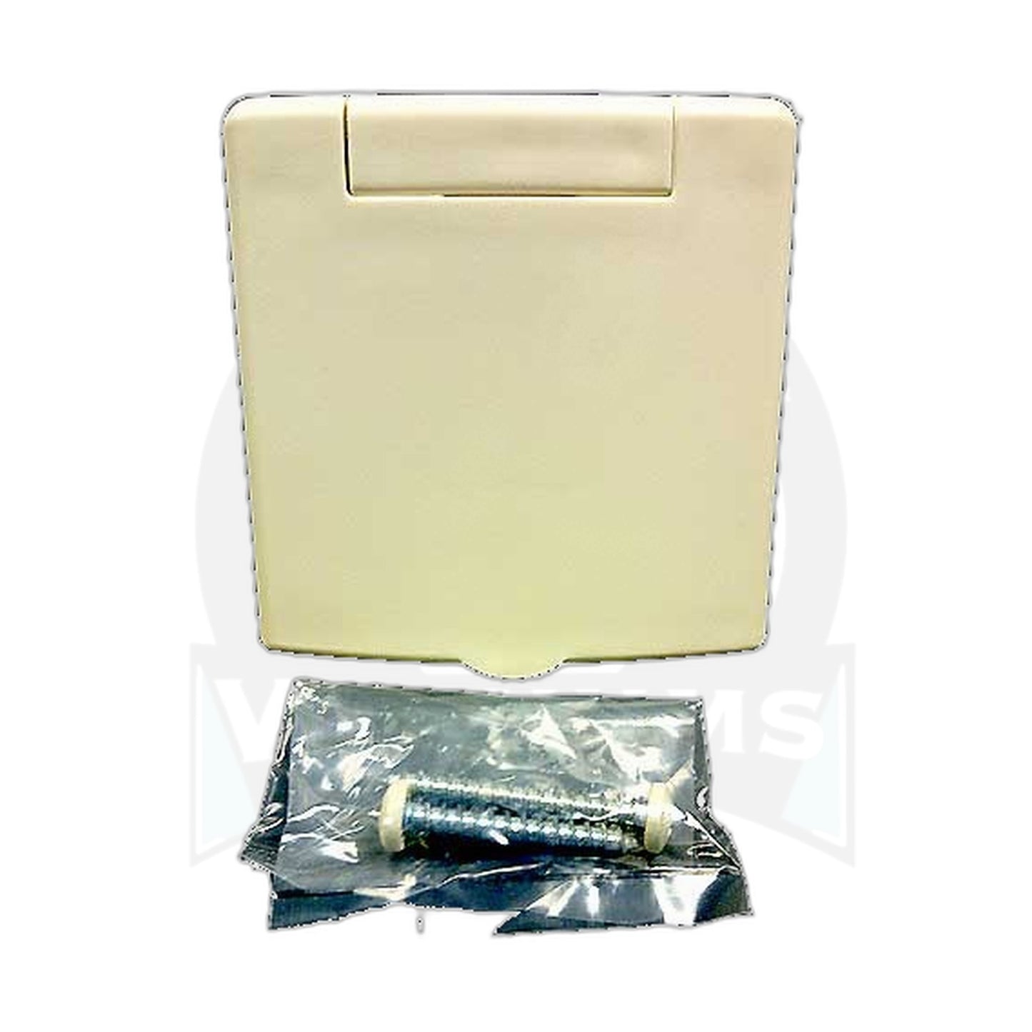 Vex Square Central Vacuum Inlet Valve, Almond