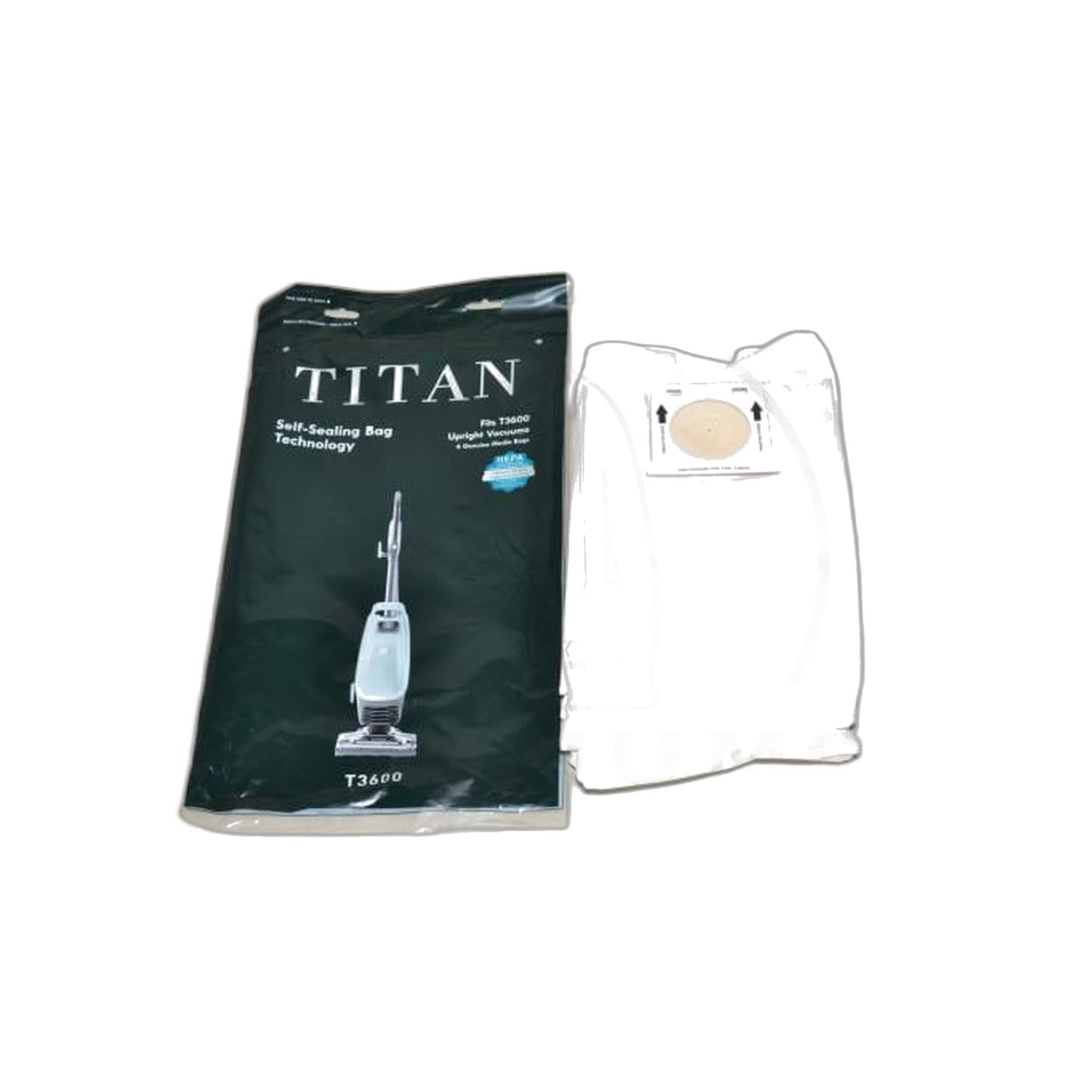 Titan HEPA Vacuum Bags - T3600 Swivel Lift Off, 6-Pack (Self-Sealing)