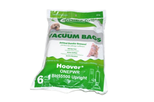 EnviroCare A715 Hoover ONEPWR Bags, 6-Pack