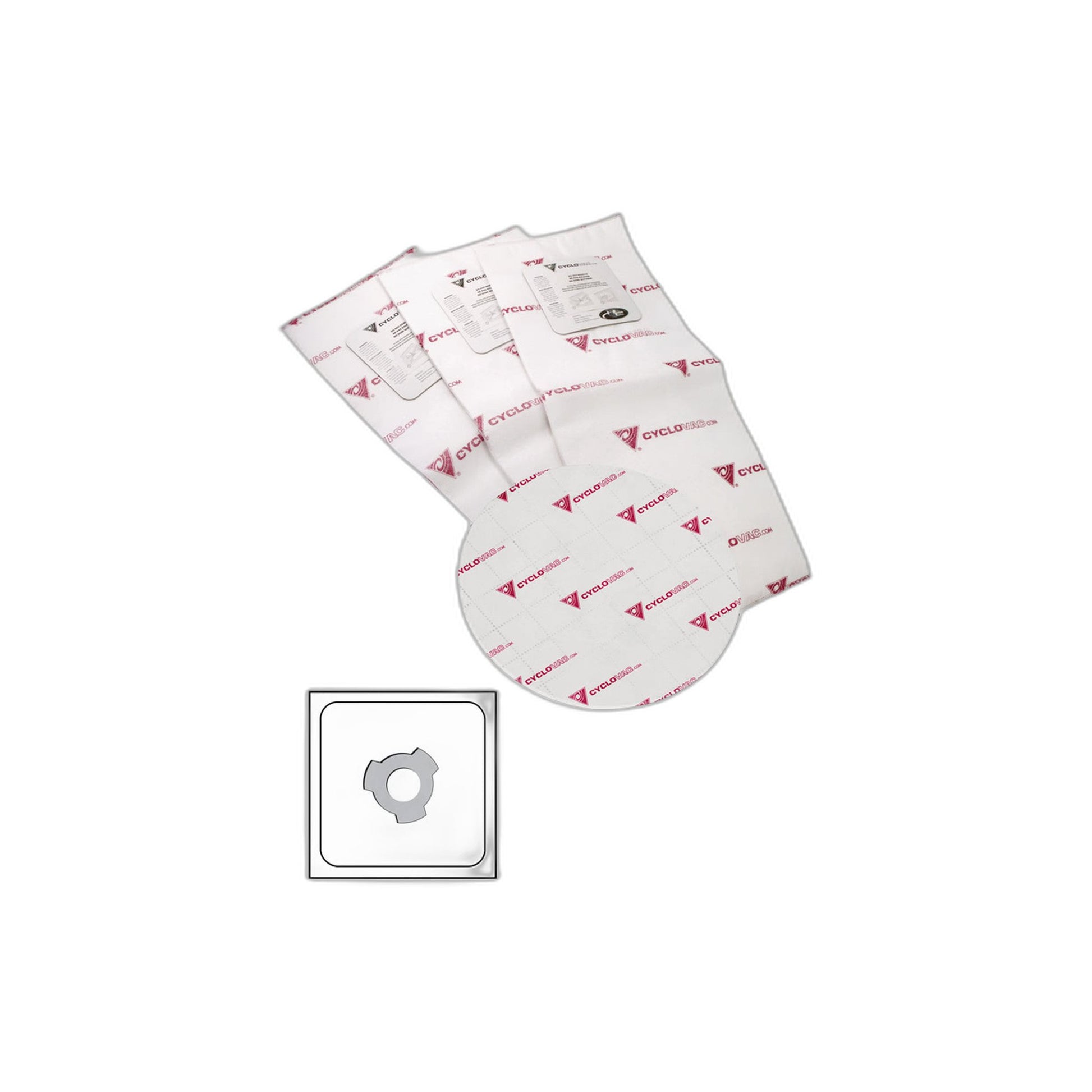 Trovac Compact Electrostatic Central Vacuum Bags, Set of 3 with Cyclofiltre