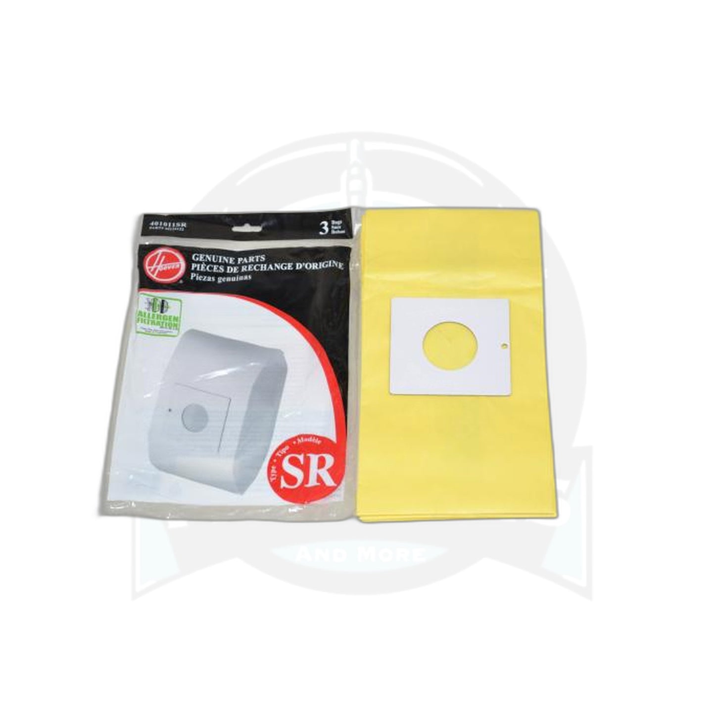 Hoover Type SR Vacuum Bags for Duros Canister - 3 Pack - Vacuums and More