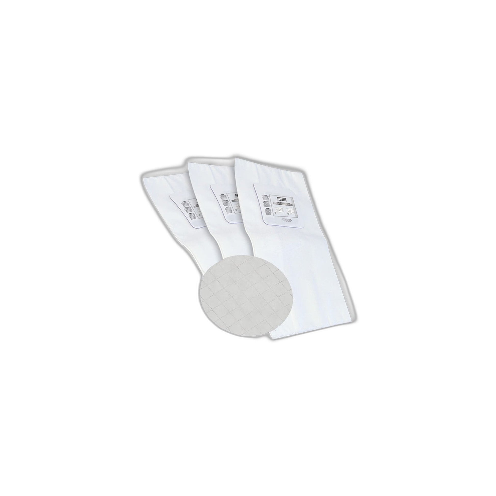 Trovac Heavy-Duty Electrostatic Central Vacuum Bags, Set of 3 with Round Filter