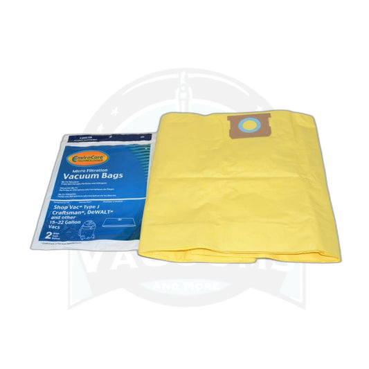 Micro-Filtration Paper Bags - Shop Vacuum 15–22 Gallon, 2 Pack