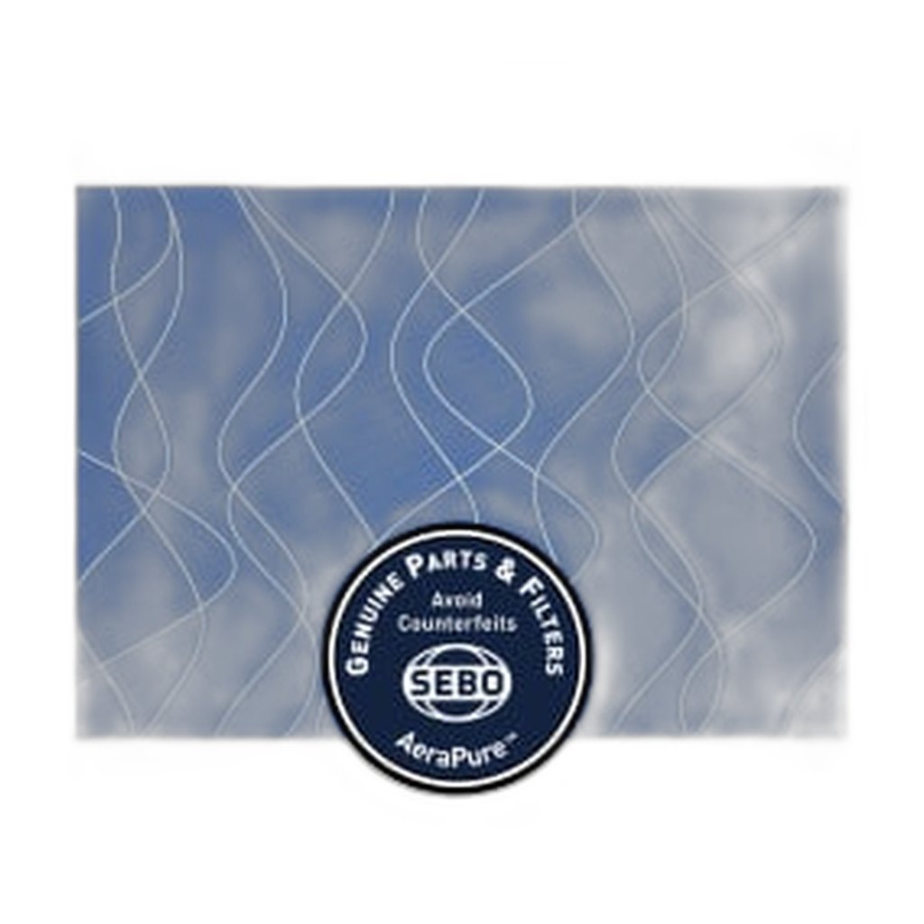 SEBO Textile Exhaust Microfilter for FELIX Premium and FELIX 2 Premium — Light Blue Waves