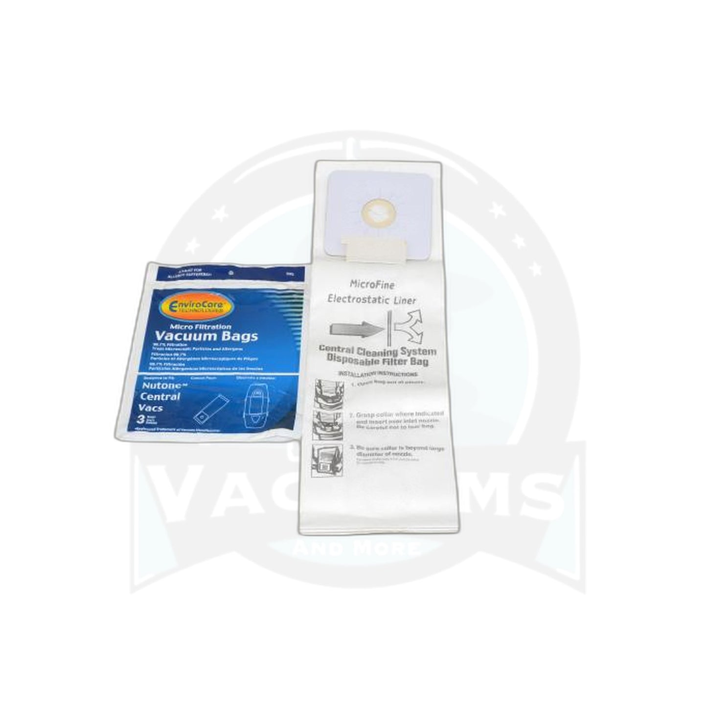 Nutone Central Vacuum Micro Paper Bags - 3-Pack
