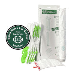 SEBO X7/X8 Service Box - 8 Bags, Micro Filter, and Exhaust Filter - SEBO