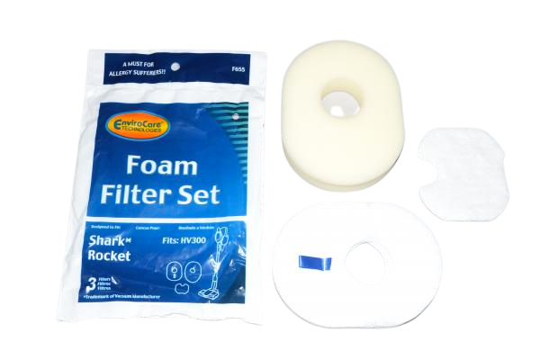 EnviroCare F655 Three-Piece Filter Kit for Shark Rocket