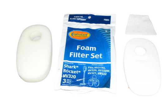 EnviroCare F660 Filter Set for Shark Rocket HV320