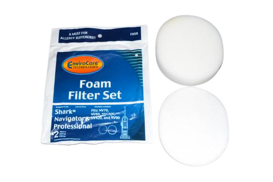 EnviroCare F658 Foam and Felt Filters for Shark Navigator