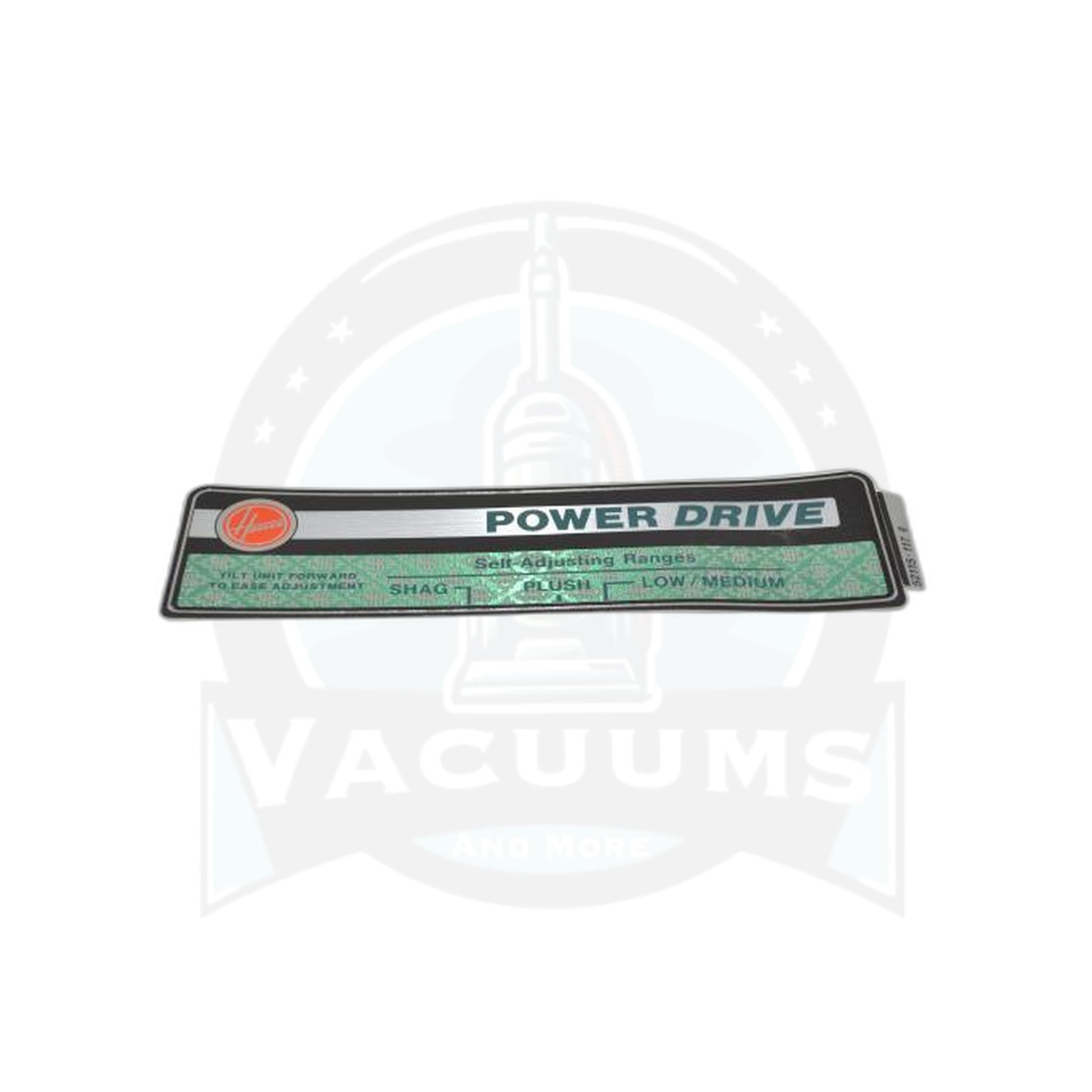 Hood Nameplate (Green) - Hoover - Hoover