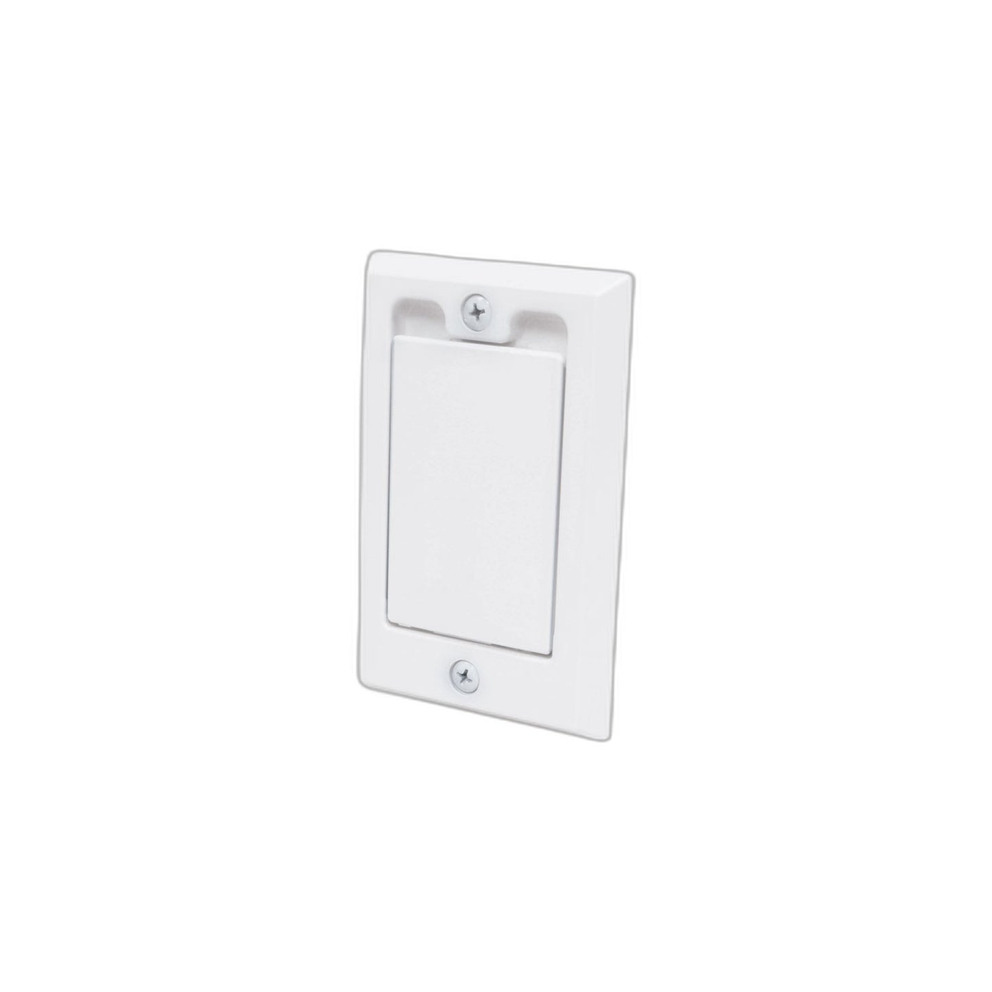 White Central Vacuum Wall Inlet with Small Door