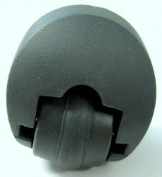 Castor for bottom casing (new style), for K series (gray black) - SEBO