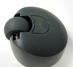 Castor for bag cover (new style), for K series (gray black) - SEBO