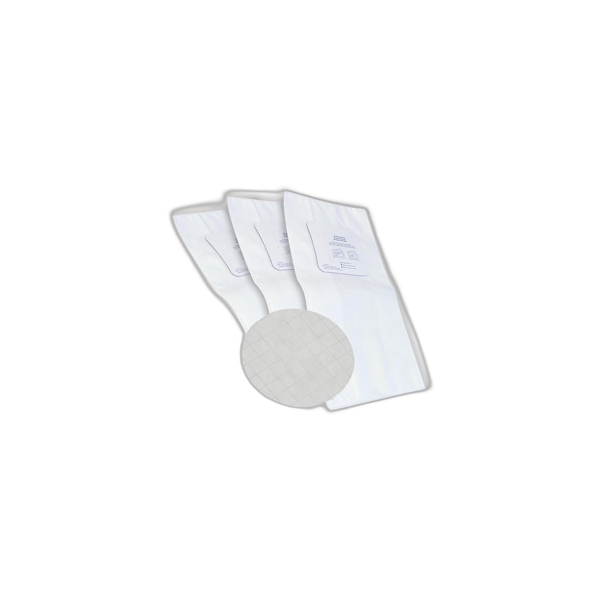 Trovac Heavy-Duty Electrostatic Central Vacuum Bags, Set of 3 with Round Filter