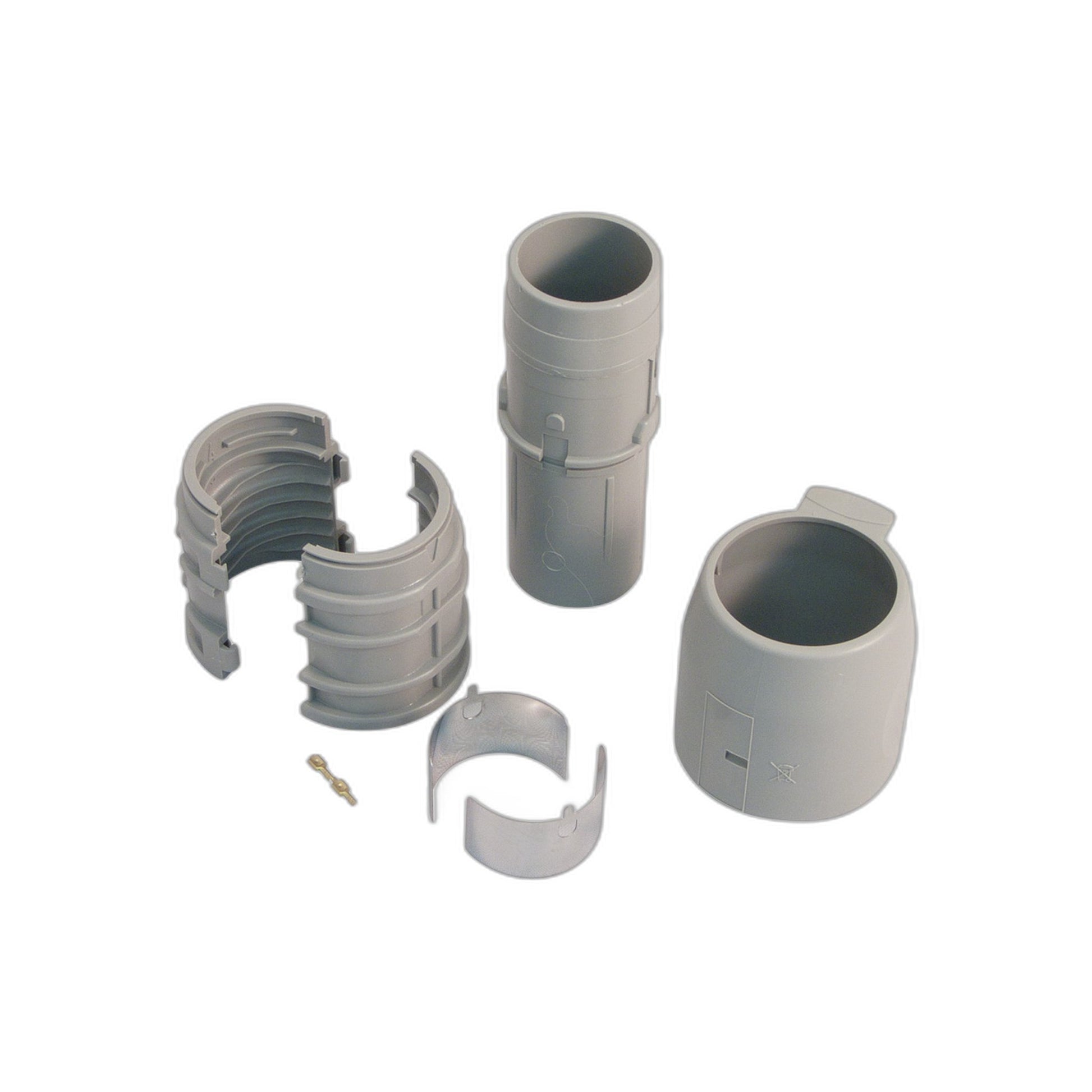 Trovac 24V Wall End Kit, 1-3/8 in. (Gray)