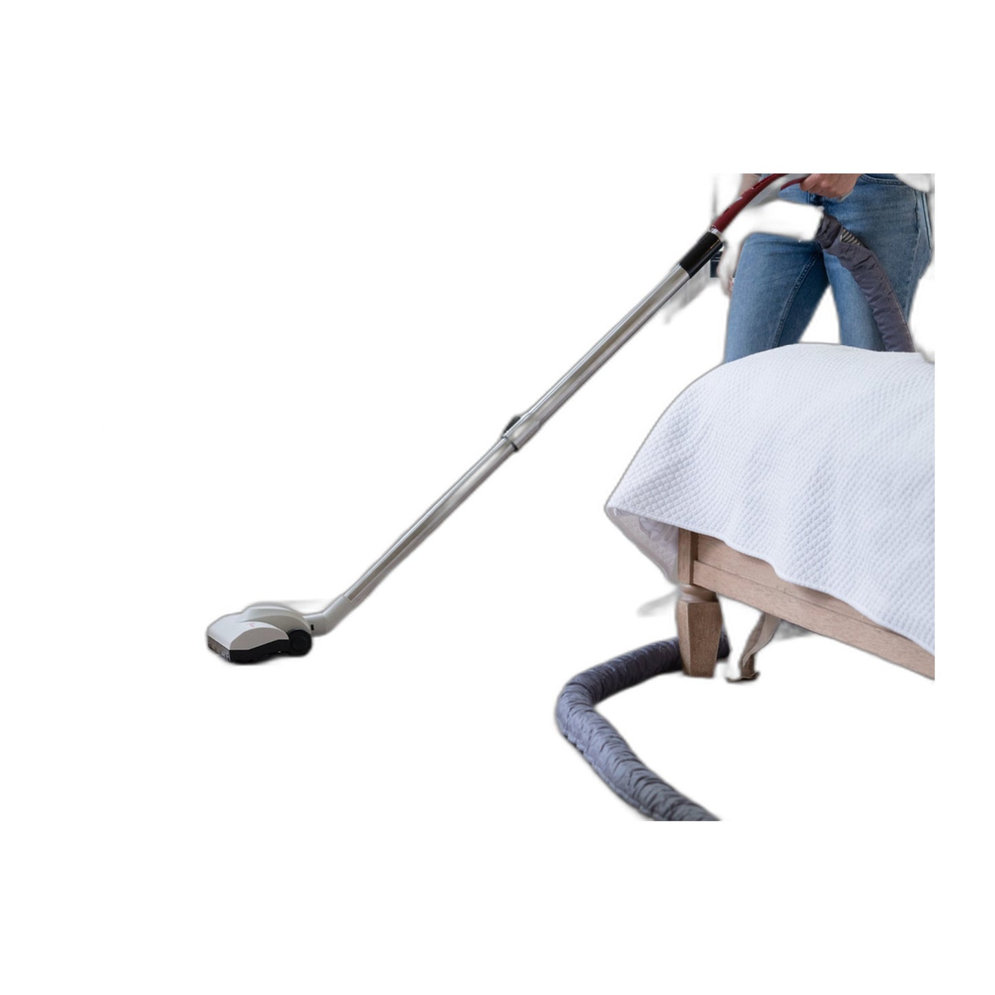 Trovac Stainless Steel Telescopic Wand with Button Lock, 25-41 in.