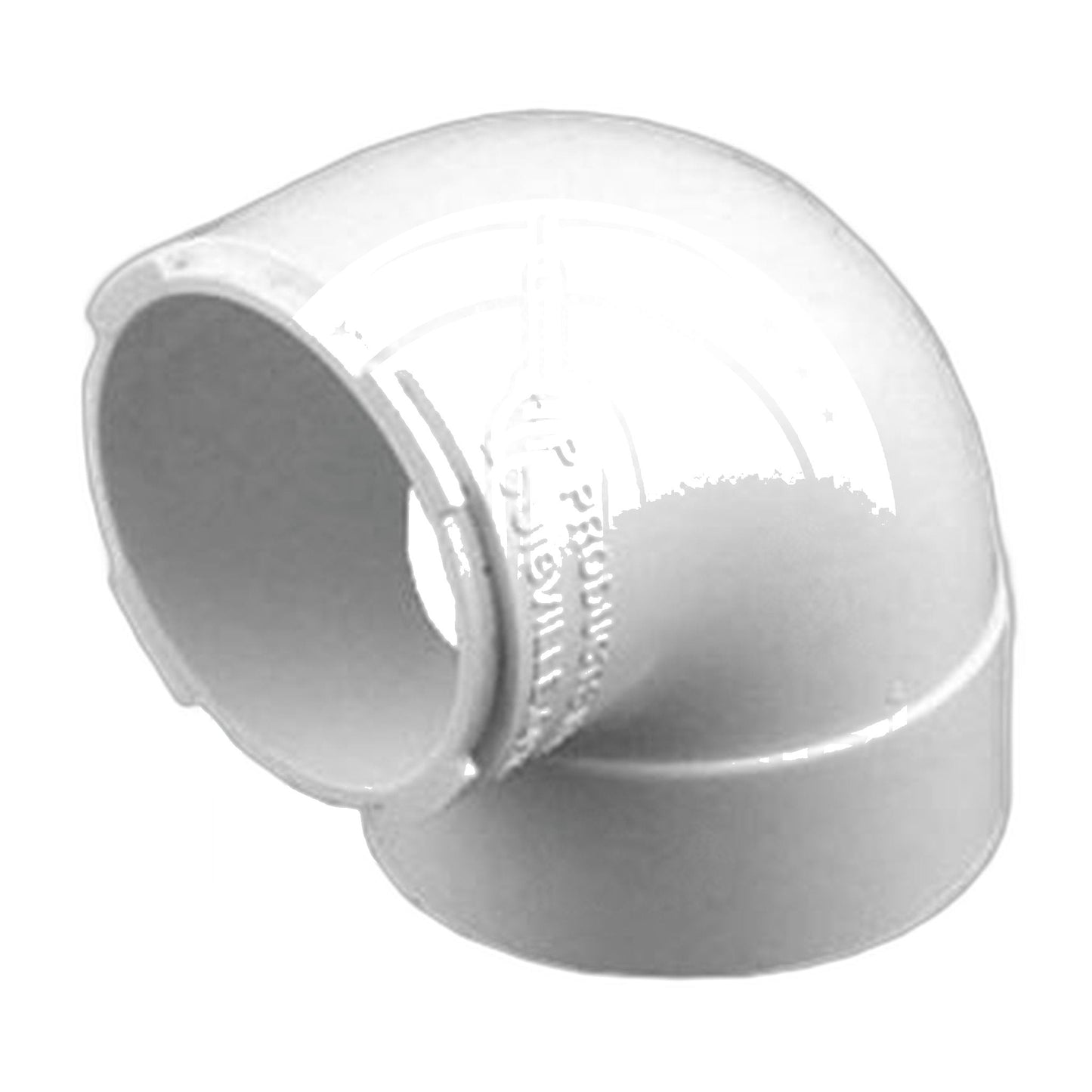 VacuFlo 7046W 90-Degree Short Adapter Elbow (for 5005 Mounting Plate)