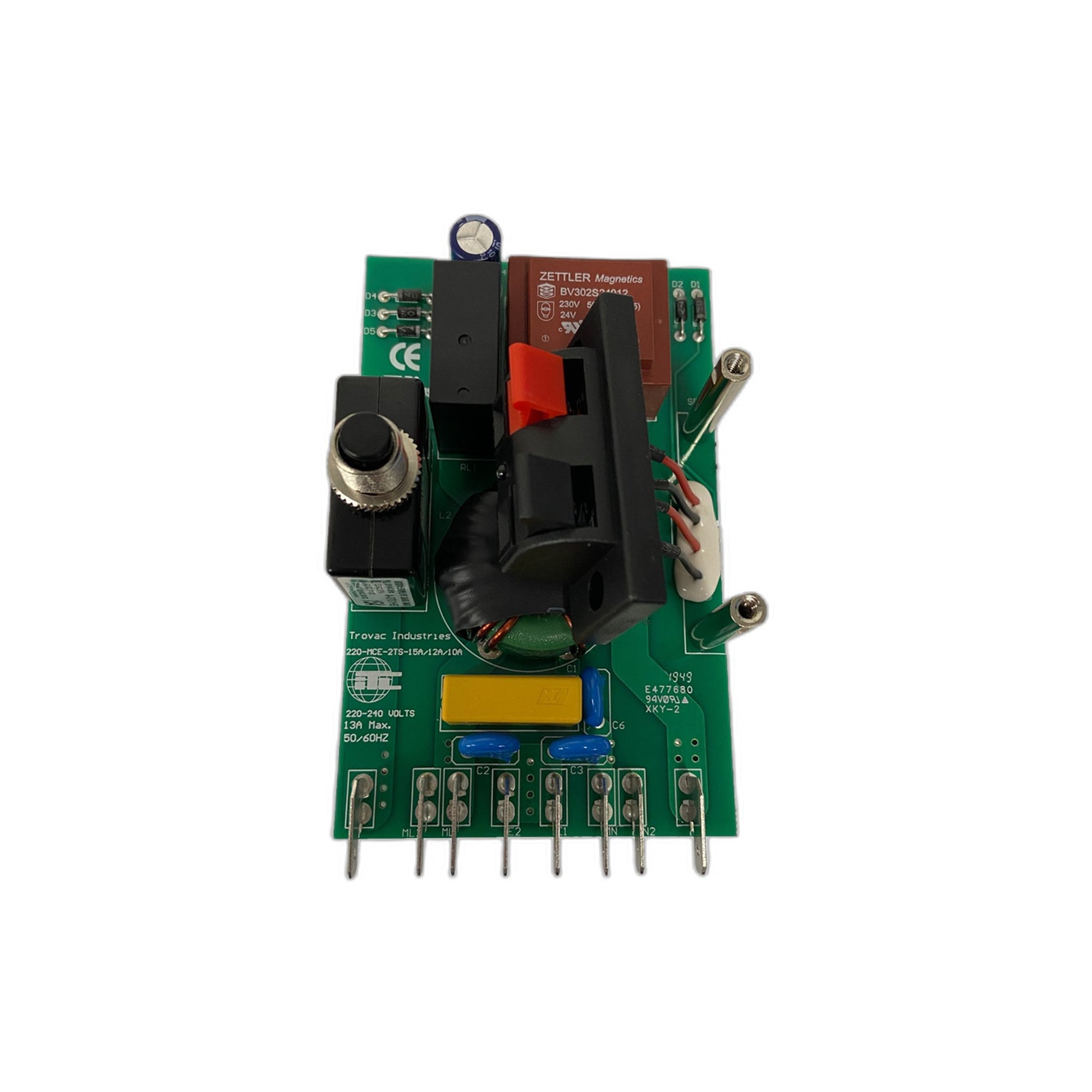 15A 220V Central Vacuum Control Board with LED and Speaker Connection