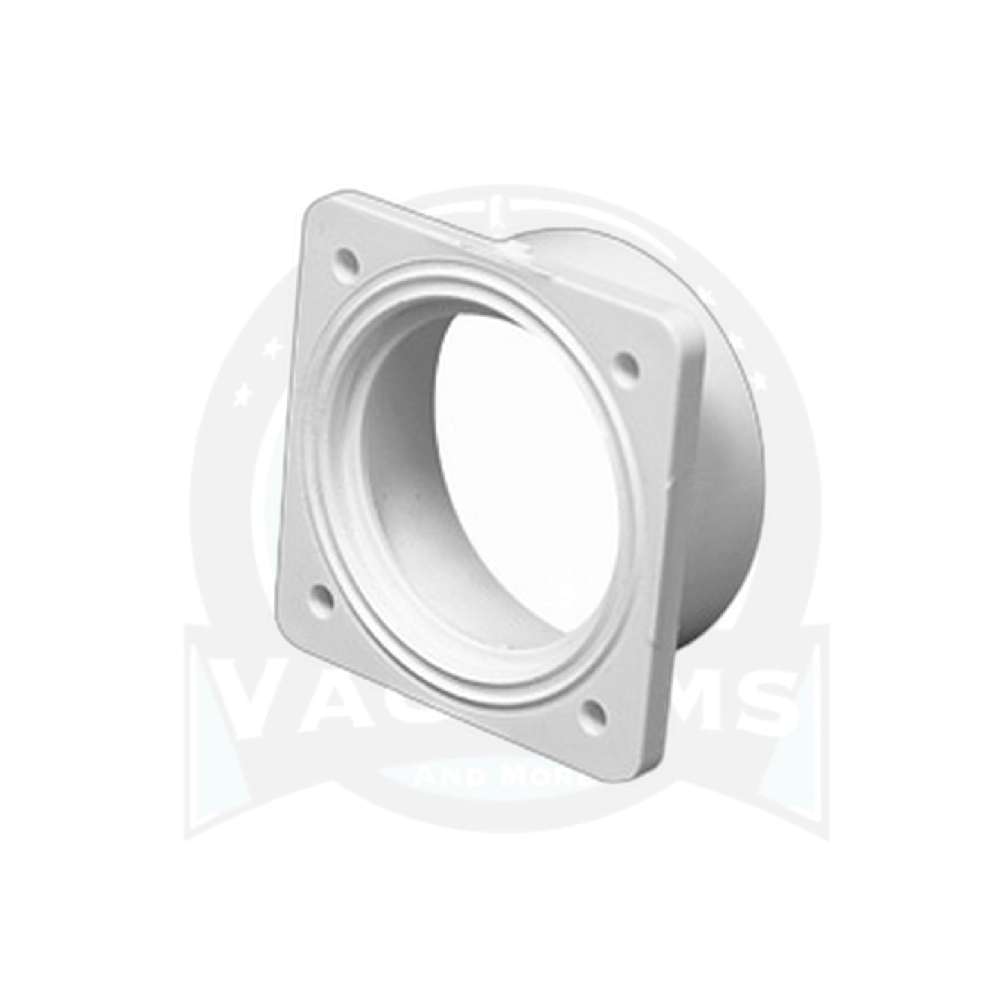 Vaculine Flanged/Slip Coupling, White - Central Vacuum PVC (50/Case)