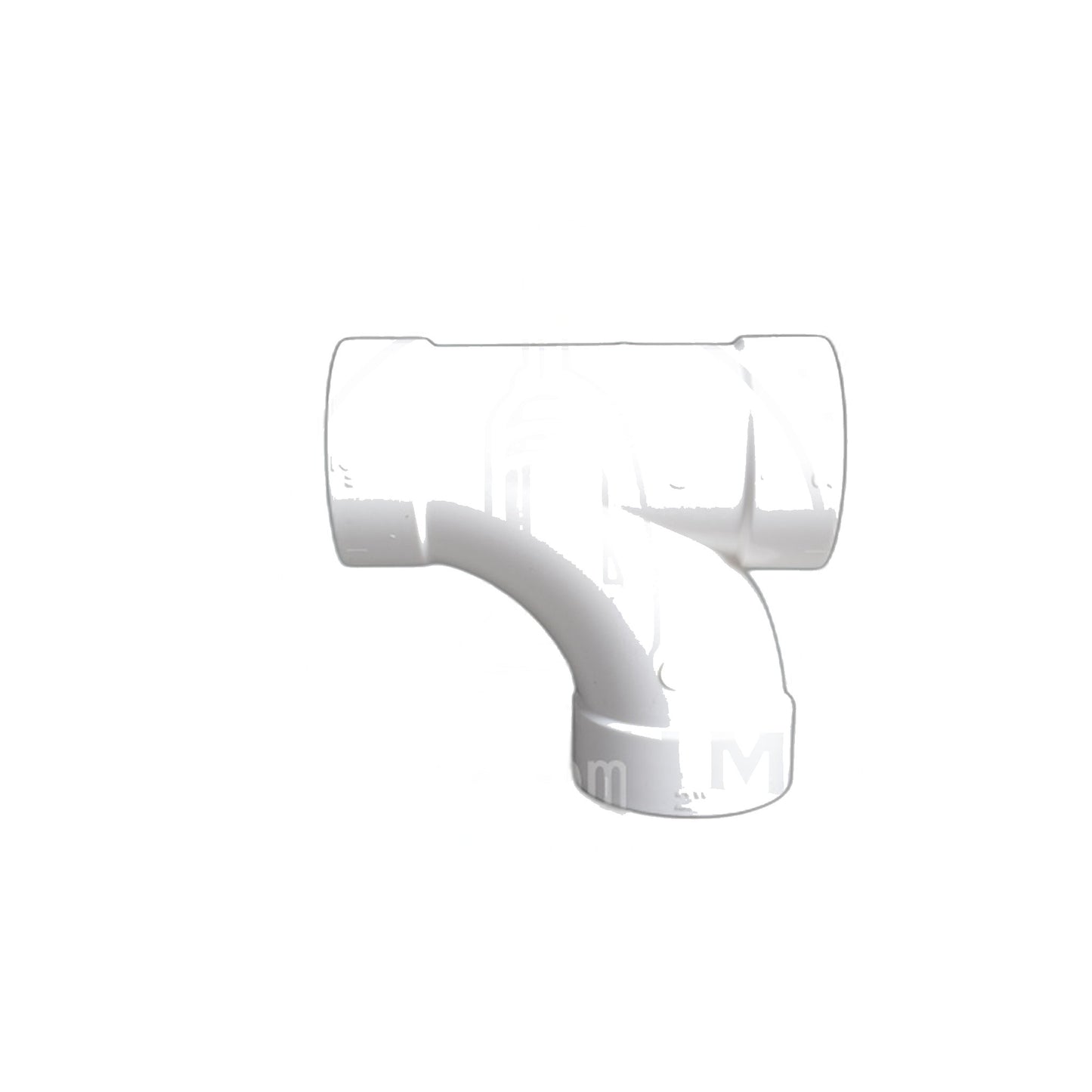 Central Vacuum 90-Degree Sweep Tee - Standard Fitting