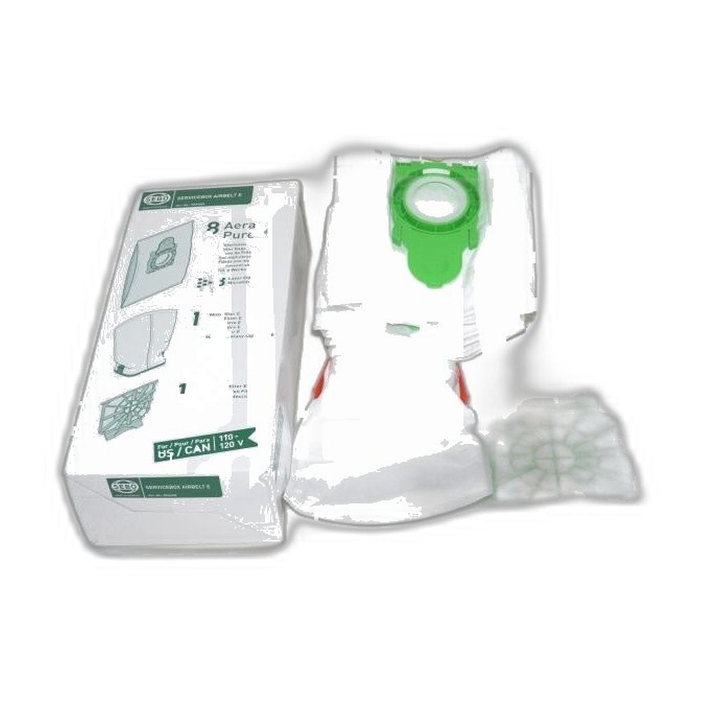 SEBO Service Box E — 8 Bags, Microfilter and Exhaust Filter for AIRBELT E