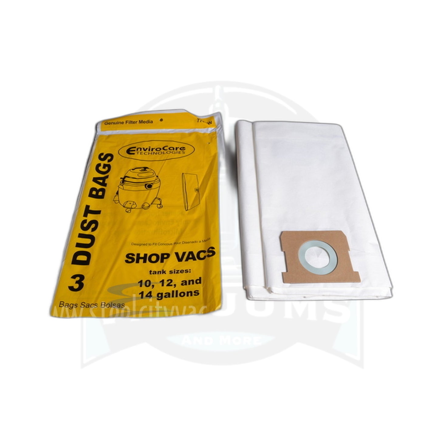 Wet/Dry Paper Bags - Shop-Vac / Craftsman 10-14 Gallon (3-Pack) - Vacuums and More