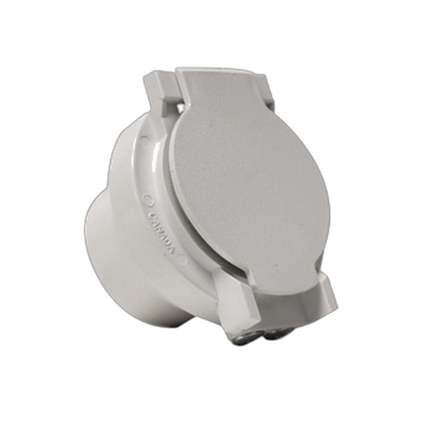 Vaculine Utility Inlet Valve with Low-Volt Pin Jacks, White