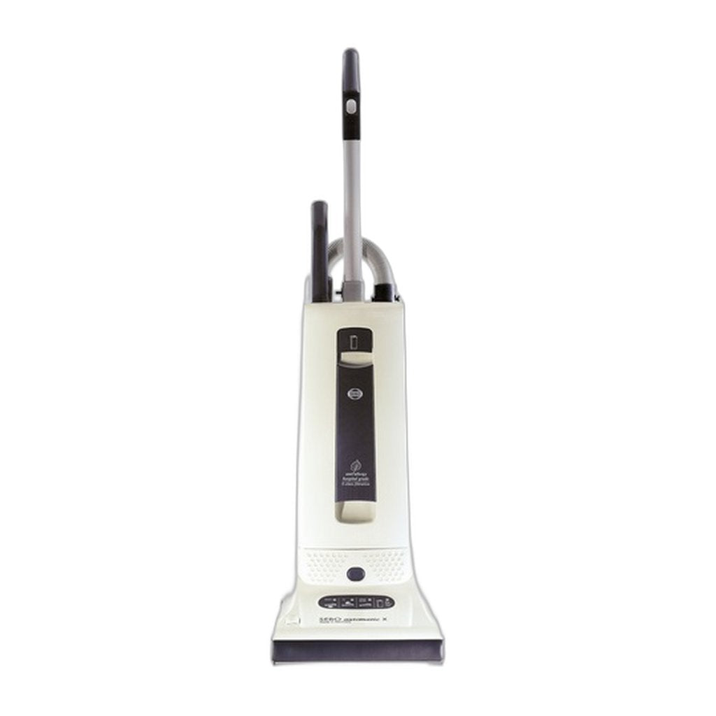 SEBO AUTOMATIC X4 Bagged Upright Vacuum with Two Packs of Bags, White