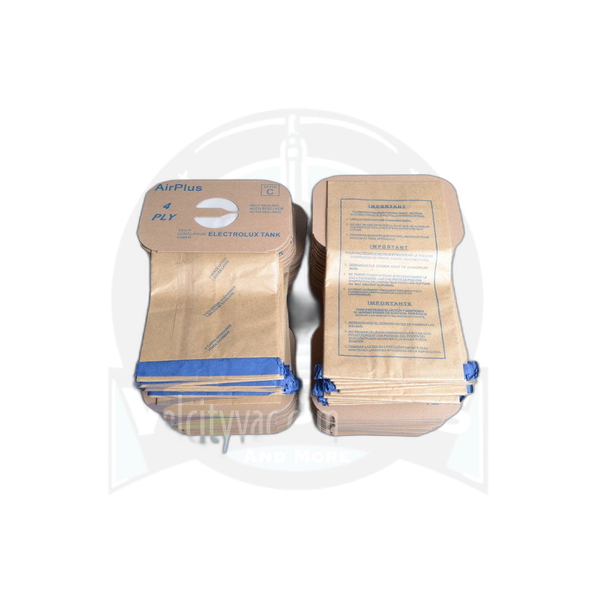 Electrolux Tank Canister Paper Bags - Non-Micro, 100 Pack - Electrolux