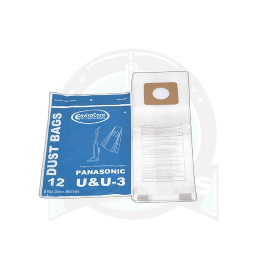 Panasonic U-3 Upright Replacement Paper Bags (12-Pack) - Panasonic