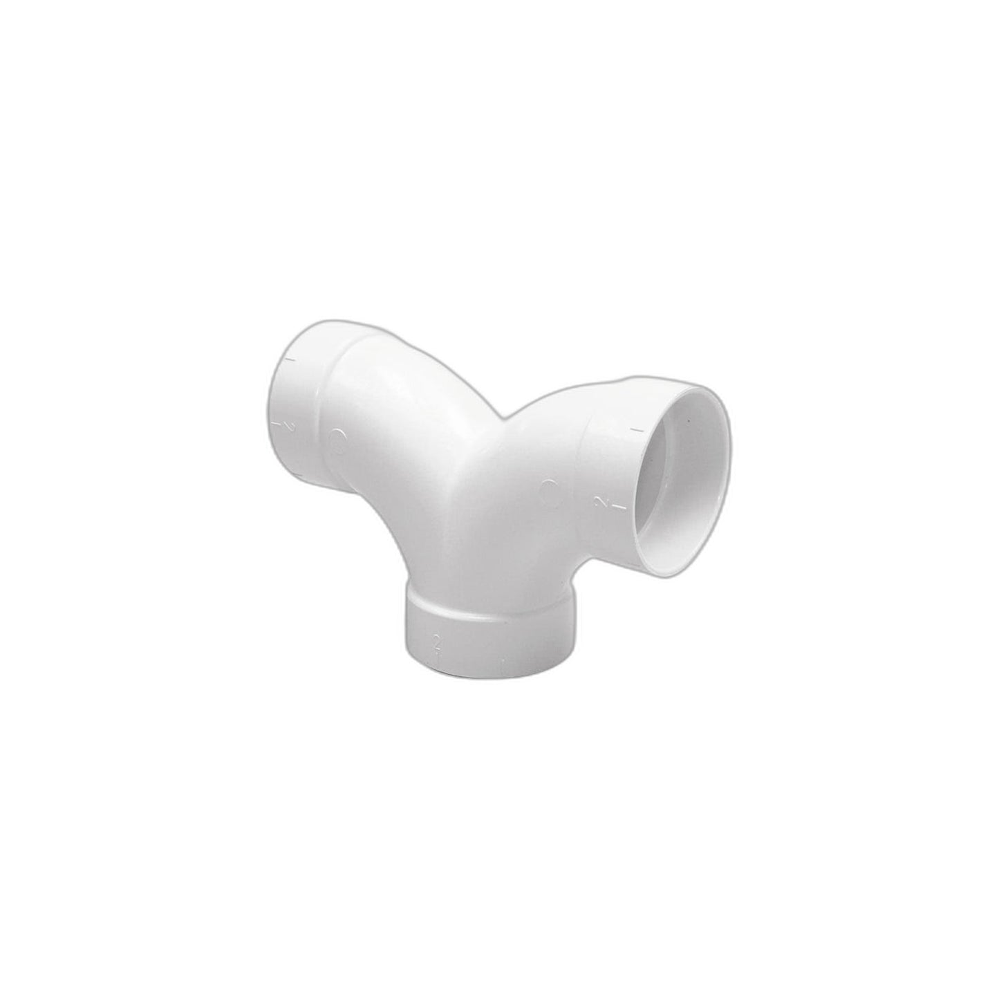Vaculine 90° Medium-Radius PVC Wye Fitting