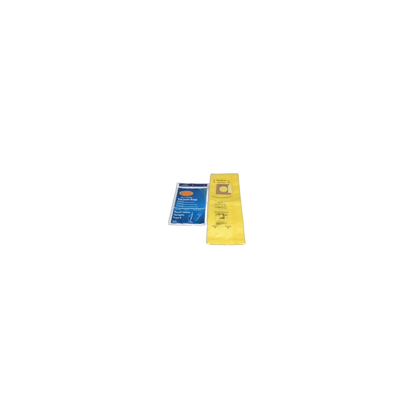 B Micro Upright Paper Bags - Royal - 3 Pack