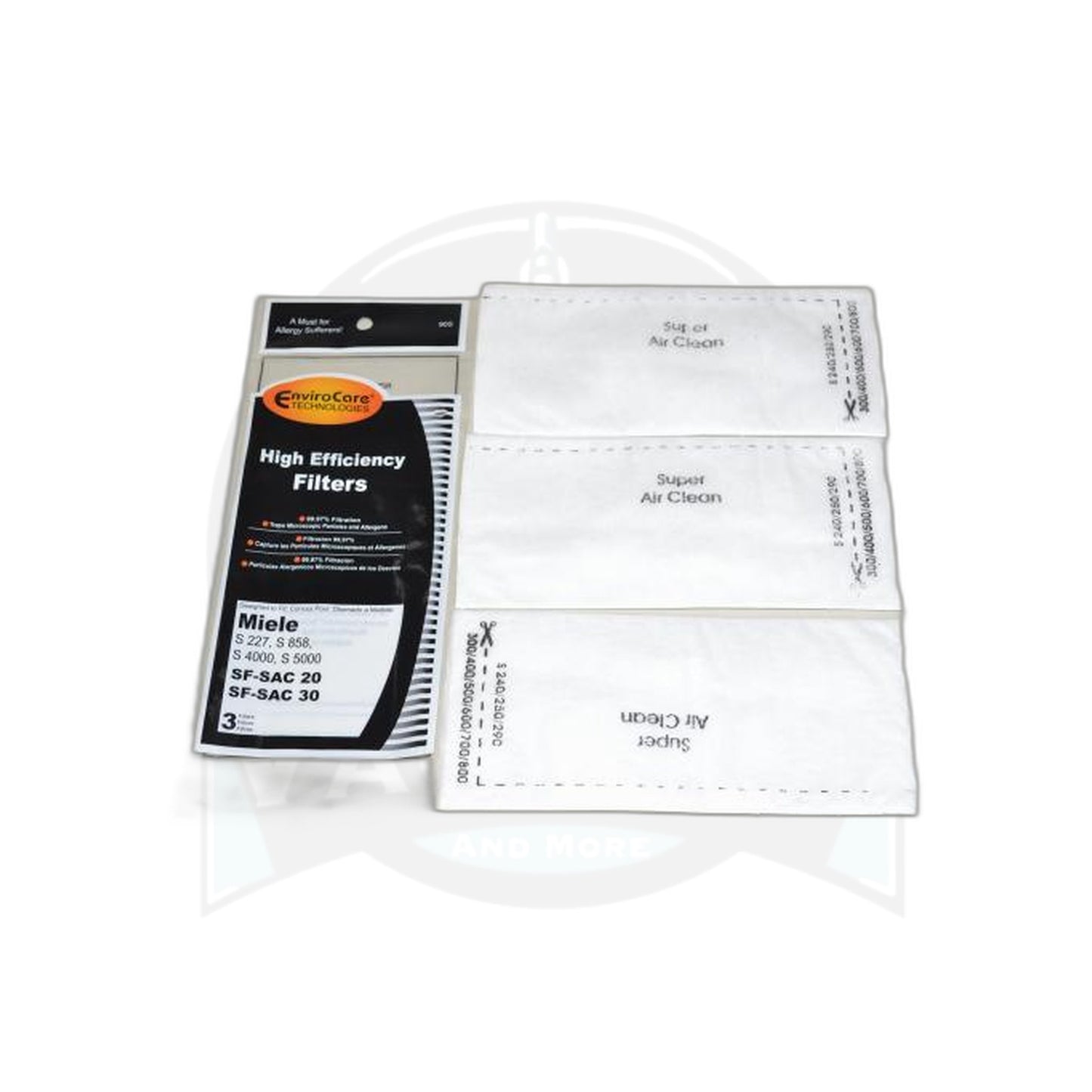 Miele Canister Vacuum Exhaust Filter, 3-Pack - All Models