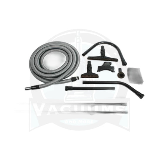 Hi-Reach Central Vac Kit, 30' Hose, Up to 25' Reach w/ Wands & Tools