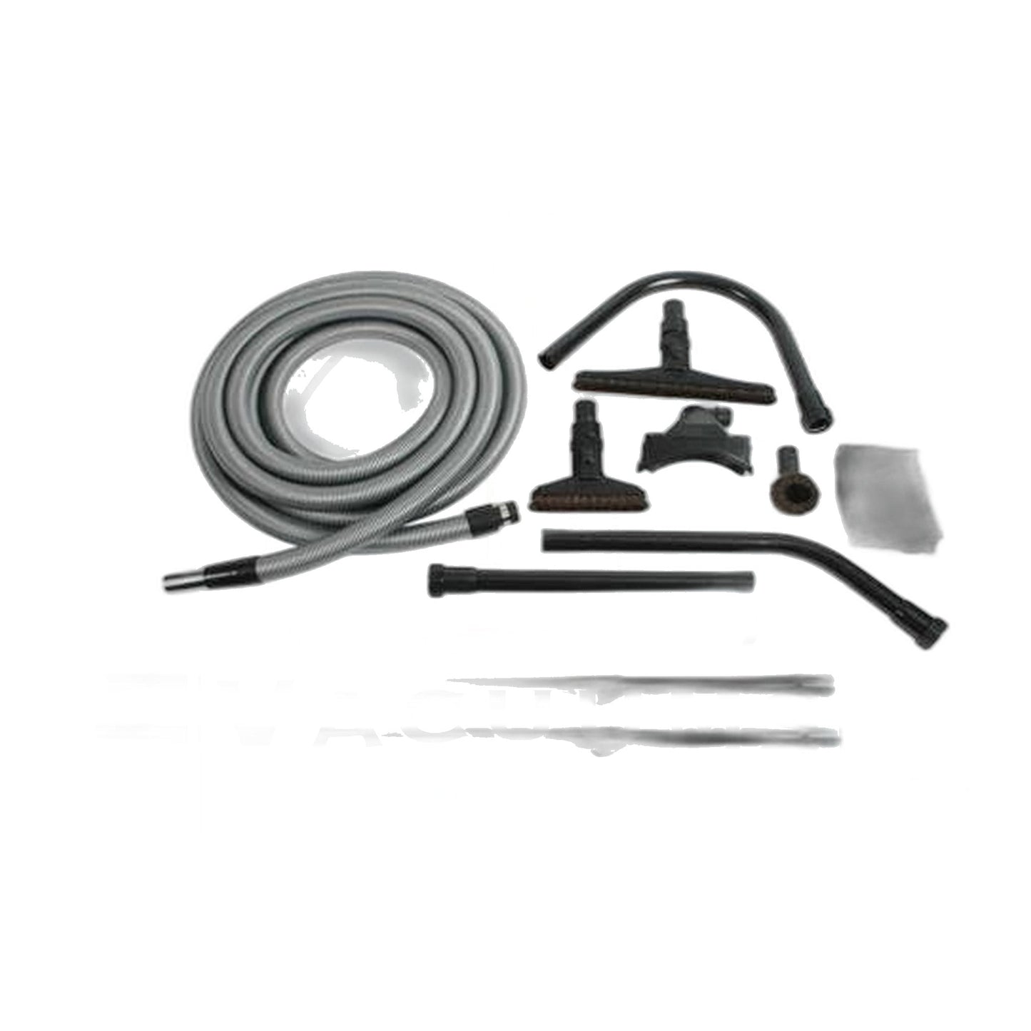 Hi-Reach Central Vac Kit, 30' Hose, Up to 25' Reach w/ Wands & Tools