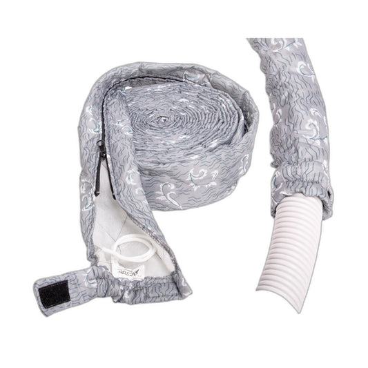 MD 35ft Zippered Central Vacuum Hose Sock Cover, Gray