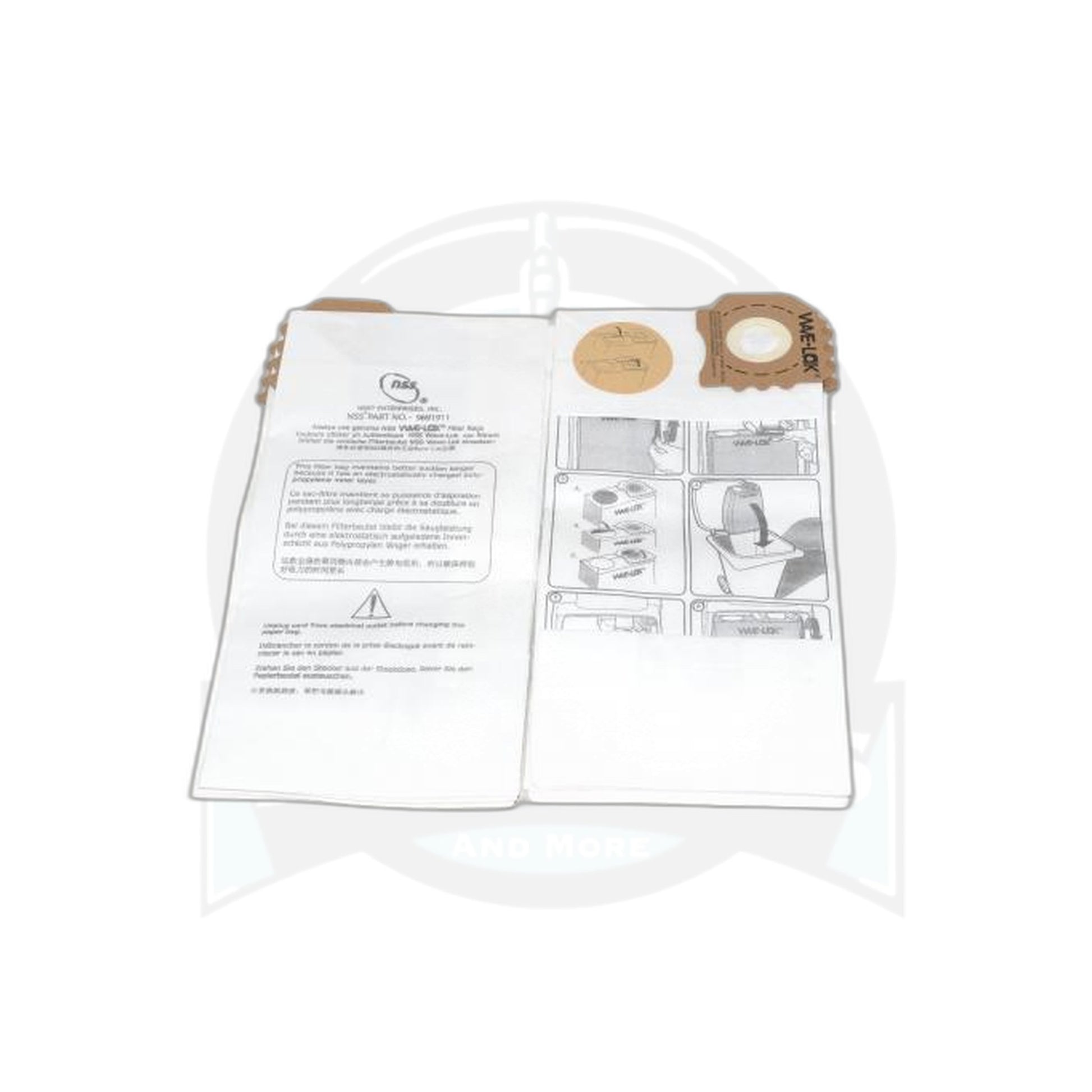 Paper Bags - NSS Pacer 12/15 Upright (Single Motor), 10-Pack - NSS