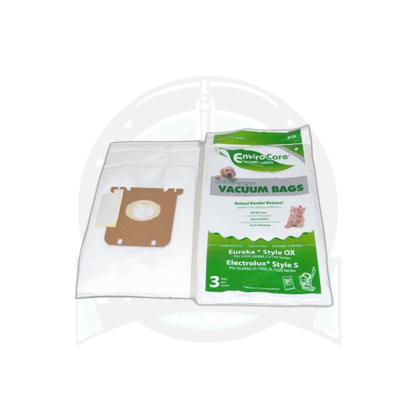 Electrolux Oxygen Canister Allergen Paper Bags - 3 Pack - Electrolux-Eureka