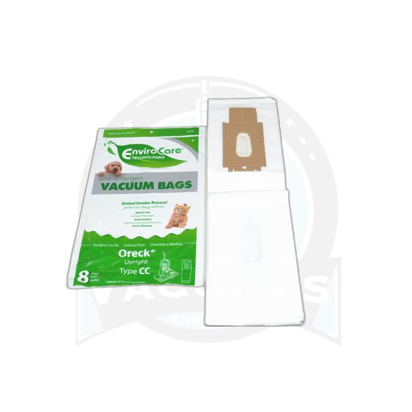 Oreck Cc Allergen Envirocare Paper Bags - 8 Pack