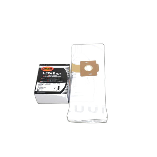 Fuller Brush / Riccar Type F Allergen Paper Bags - 6 Pack - Supralight and Freedom