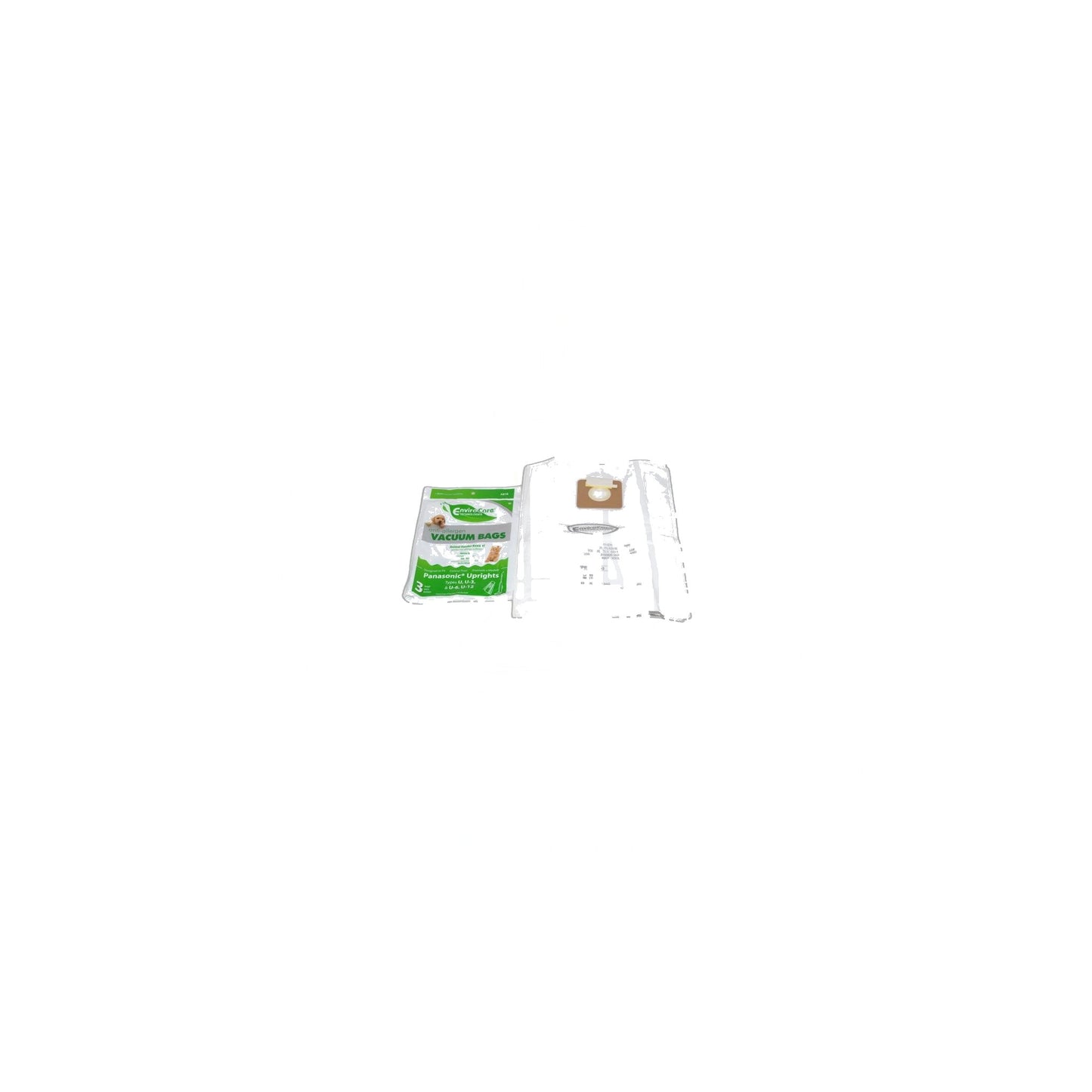 Panasonic Allergen Envirocare Paper Bags - U3, U6, 3 Pack