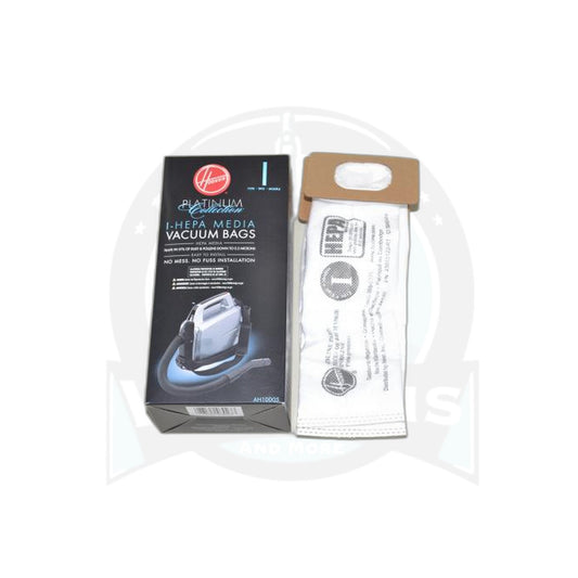 Hoover I HEPA Platinum Canister Paper Bags - 2 Pack - Fits SH10000 - Hoover